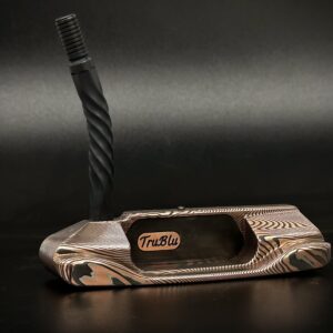 TruBlu Copper Damascus Divide Putter Stainless Inlays